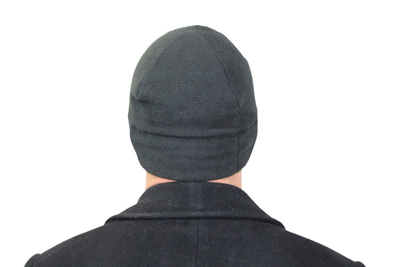 Temple Tape Tactical Fleece Watch Cap Beanie â€“ Skull Cap Fleece Hat - Graphite Grey - One Size (Fits Most Heads) - Image 5